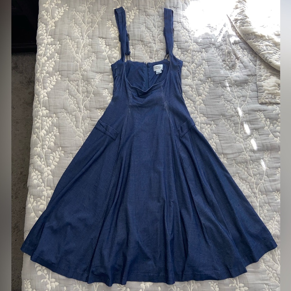 Unique Vintage 1950s Suspender Swing Skirt